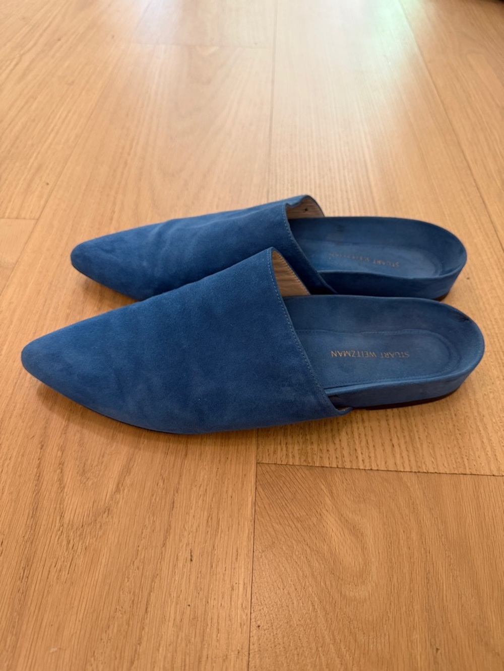 ✨STUART WEITZMAN✨Studio Pointy Toe Flat Mule - Picture 4 of 6